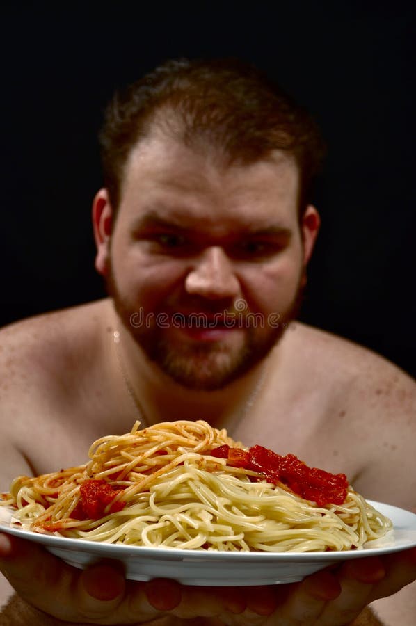 Fat Man Eating Pasta Stock Photos Free & RoyaltyFree Stock Photos