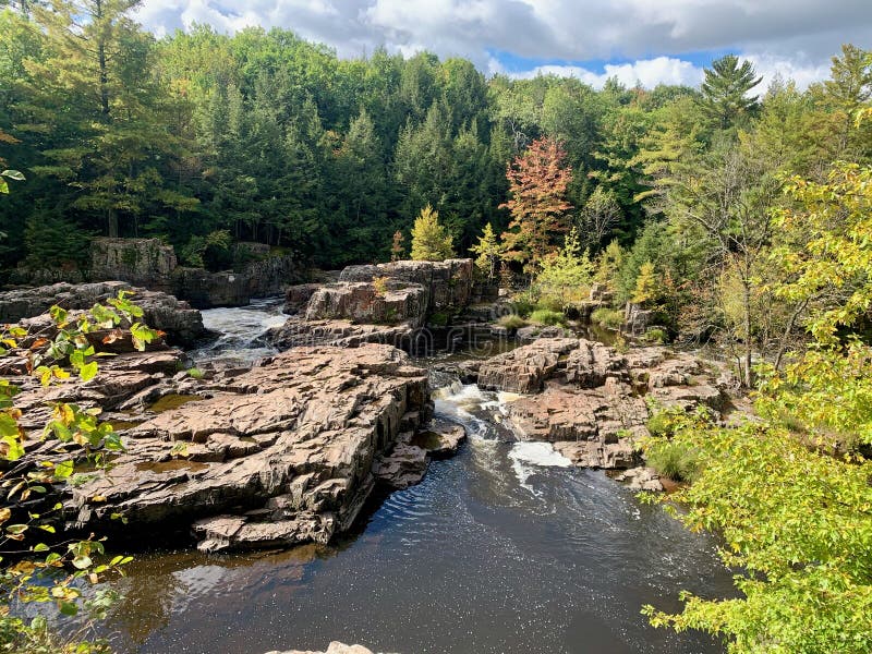 Eau Clair River in Wisconsin, U.S.a. Stock Image Image of rocks