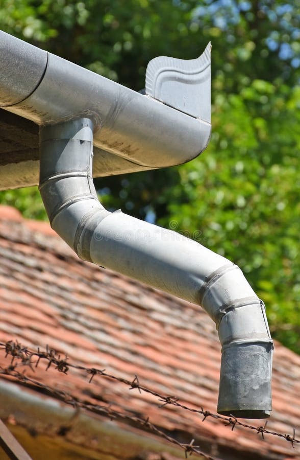 Eaves and roof of an old house royalty free stock images