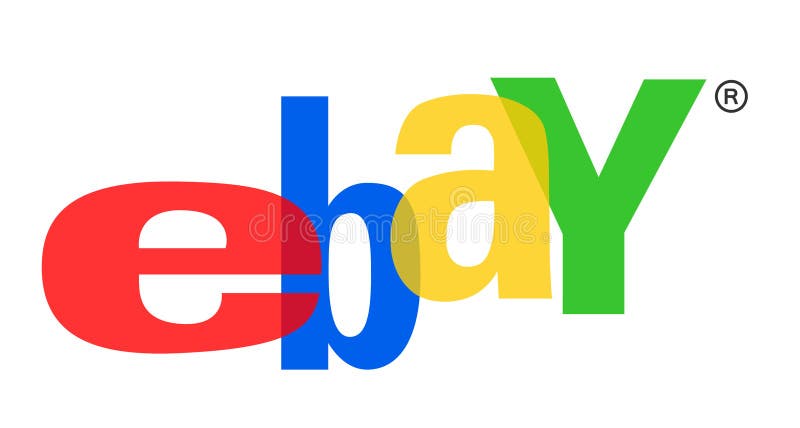 Ebay Store Logo Icon Design on White Background Editorial Stock ...