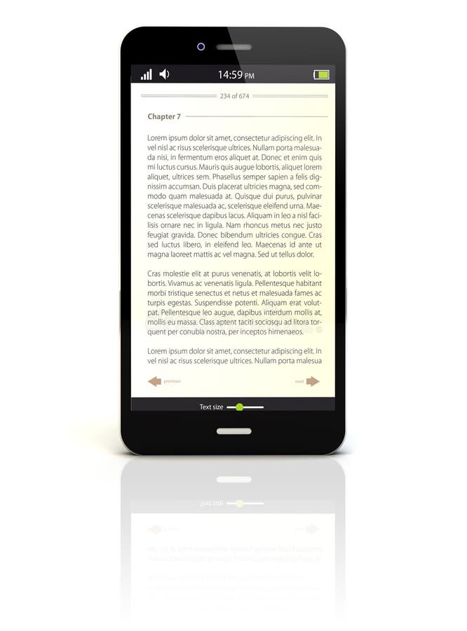 Ebook stock illustration. Illustration of social, phone 31858516