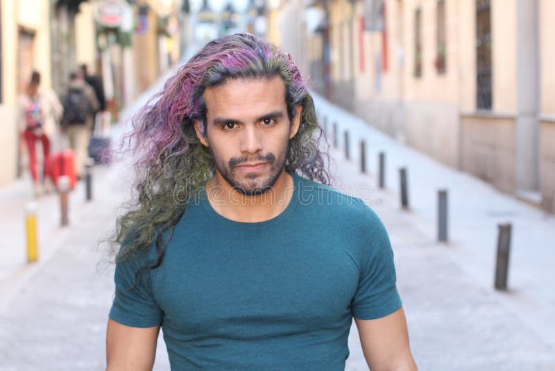 Man with Rainbow Hair Style Stock Image - Image of colour, bearded: 148336715 Man with Rainbow Hair Style Stock Image - Image of colour, bearded: 148336715