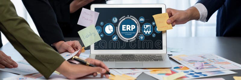 Echipa de analiști utilizează note adezive pentru brainstorming creativ cu date BI. Prodigy royalty free stock images