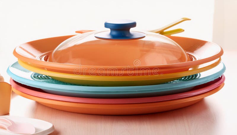 Echipamente de bucătărie din plastic vector illustration