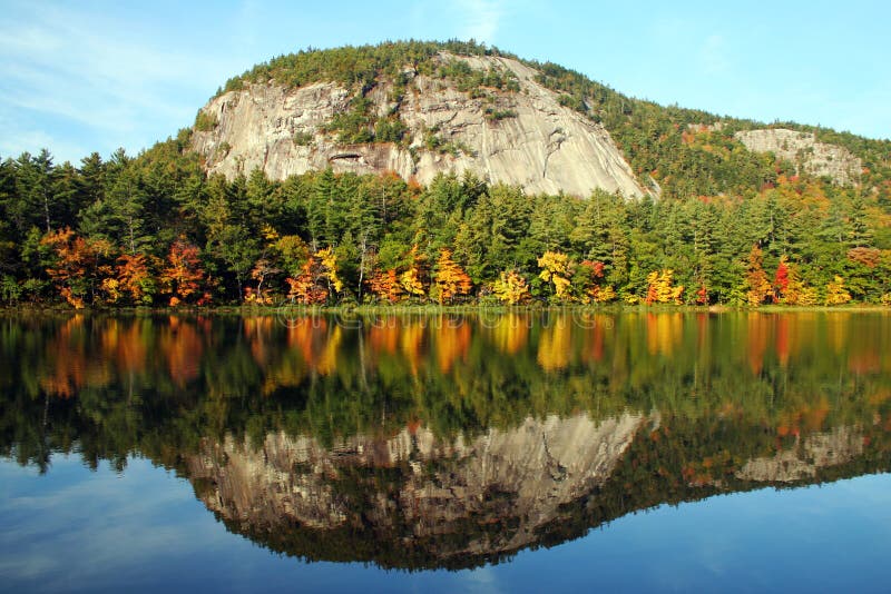 Echo Lake, New Hampshire stock photo. Image of lake, foliage 9638278
