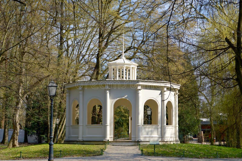 Echo pavilion, Maksimir park at spring time, Zagreb, Croatia