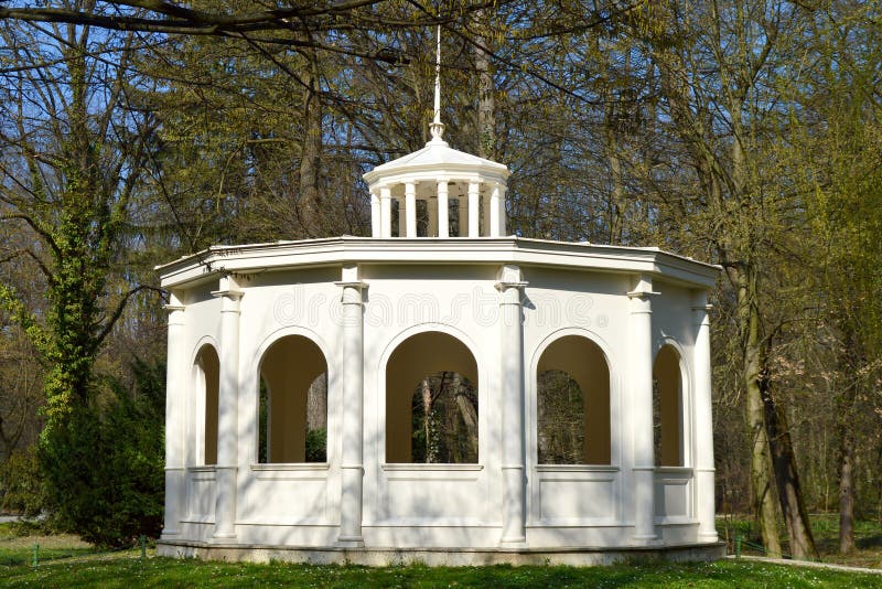 Echo pavilion, Maksimir park at spring time, Zagreb, Croatia