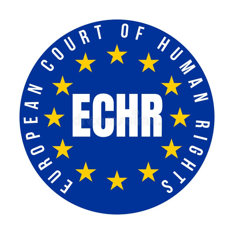 ECHR European Court of Human Rights Symbol Stock Illustration ECHR European Court of Human Rights Symbol Stock Illustration