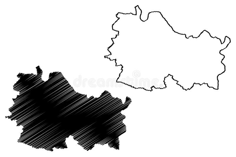 Echternach canton Grand Duchy of Luxembourg, Administrative divisions map vector illustration, scribble sketch Echternach map,. Echternach canton Grand Duchy of Luxembourg, Administrative divisions map vector illustration, scribble sketch Echternach map,
