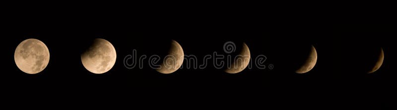 Image showing six stages of the winter solstice lunar eclipse of 12/21/2010. Image showing six stages of the winter solstice lunar eclipse of 12/21/2010.