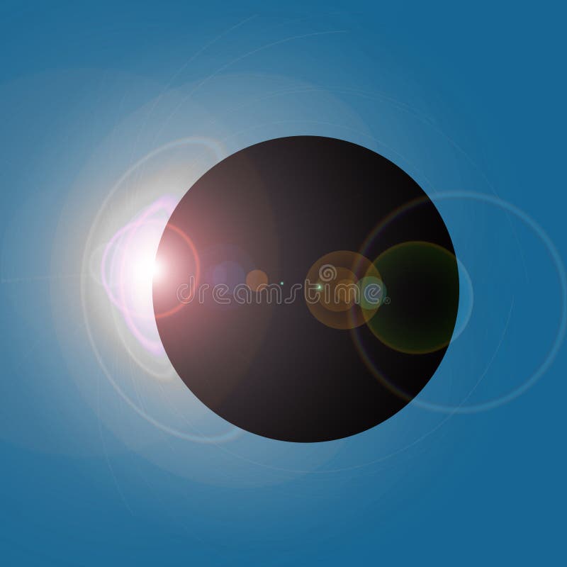 Eclipse solar ilustração royalty free Eclipse solar ilustração royalty free