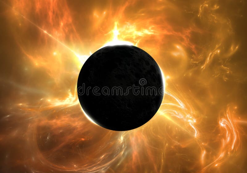Eclipse total del sol libre illustration Eclipse total del sol libre illustration