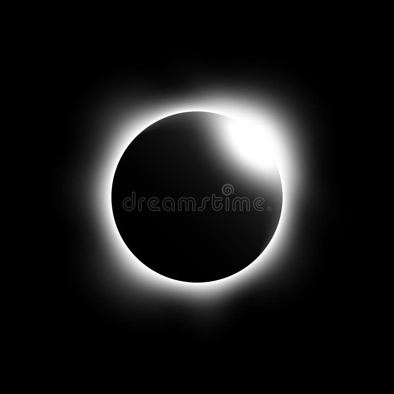 Eclissi del sole Vettore illustrazione vettoriale Eclissi del sole Vettore illustrazione vettoriale
