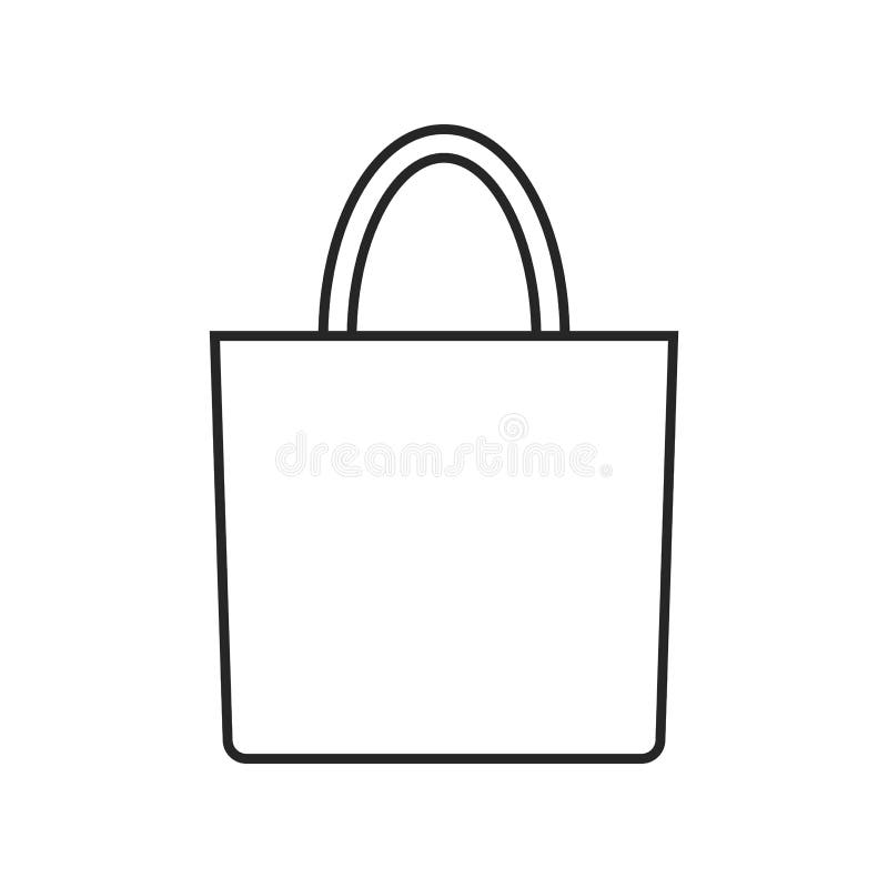 Eco Bag Icon On White Background, For Any Occasion Stock Vector ...