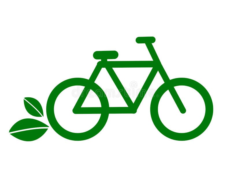 Eco bike icon - vector royalty free illustration