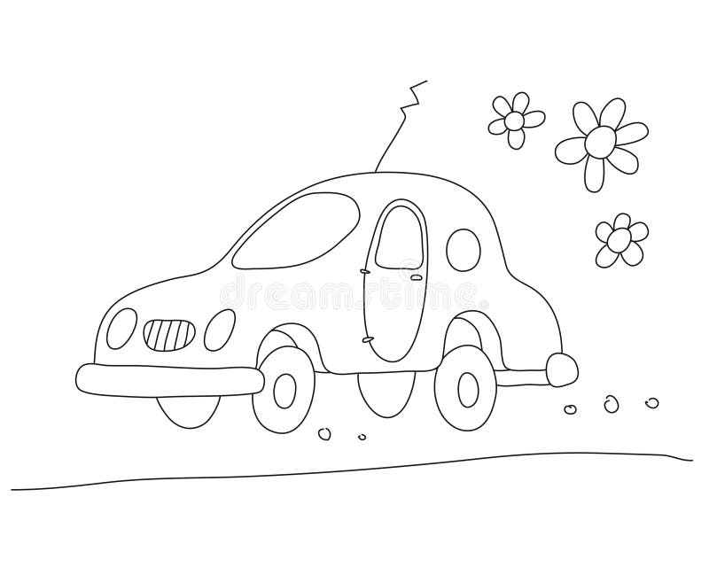 Eco-car (vector) royalty free illustration