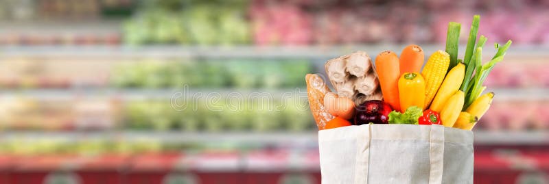 Eco Day Use Shopping Bag Vegetables Grocery Shopping Supermarket