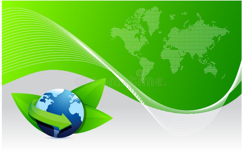 Eco de globe de la terre verte illustration libre de droits Eco de globe de la terre verte illustration libre de droits