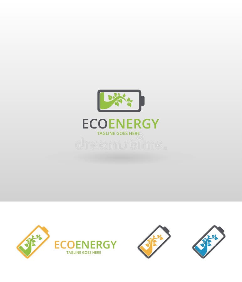 Eco energy logo stock vector. Illustration of logo, battery - 84246256