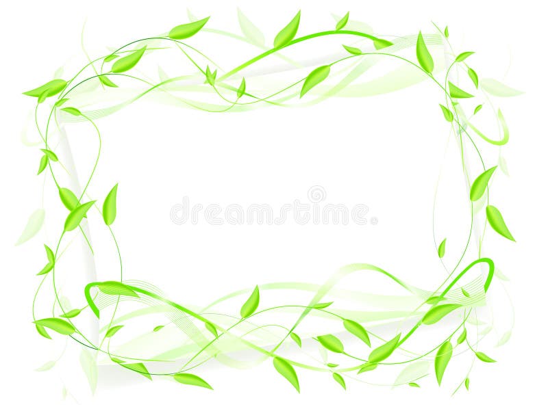 Eco frame royalty free illustration