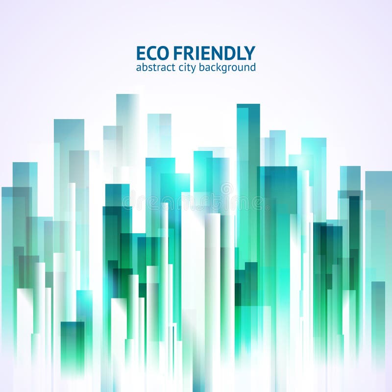 Eco friendly abstract city background royalty free illustration Eco friendly abstract city background royalty free illustration