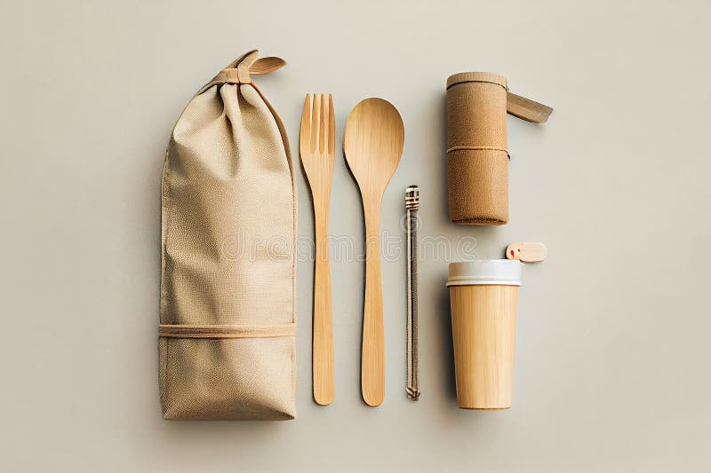 Eco friendly accessories. stock illustration. Illustration of lifestyle