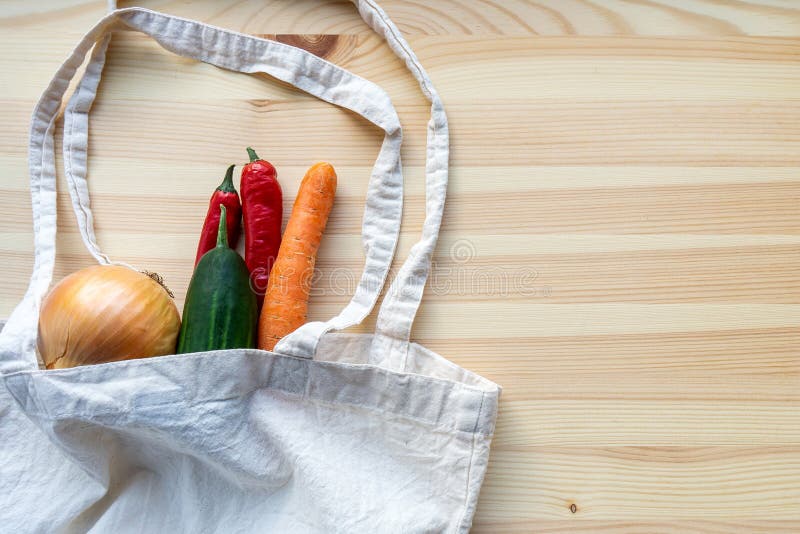 Eco Friendly Bag for Fruits and Vegetables Stock Photo Image of