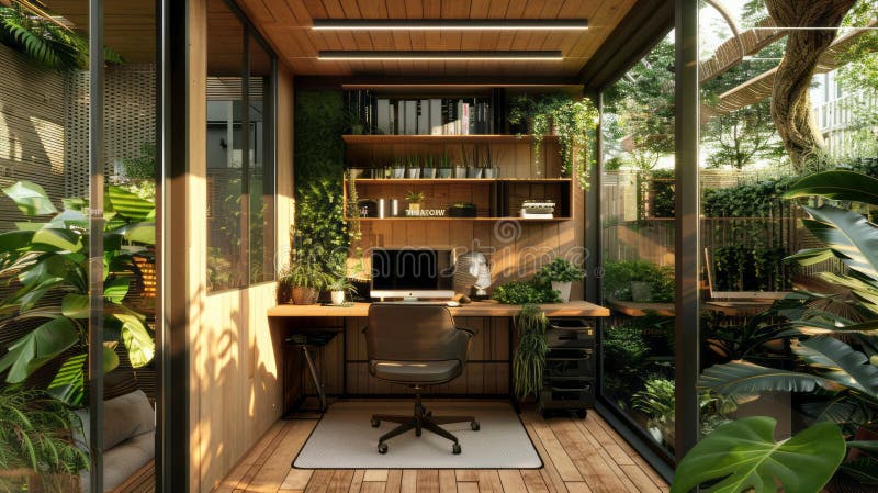 Environmental Friendly Home Office Design photo