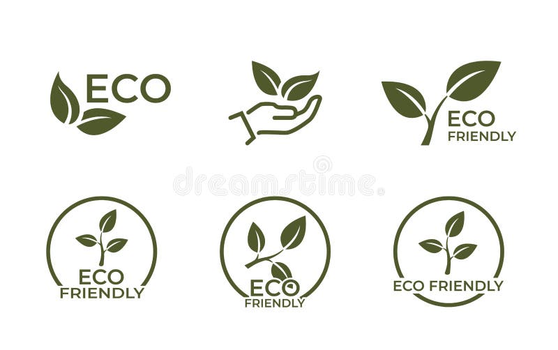 Friendly Icon Set. Eco, Natural Environment Symbol. Vector Image Stock Vector - Illustration of healthy, environment: 227363249