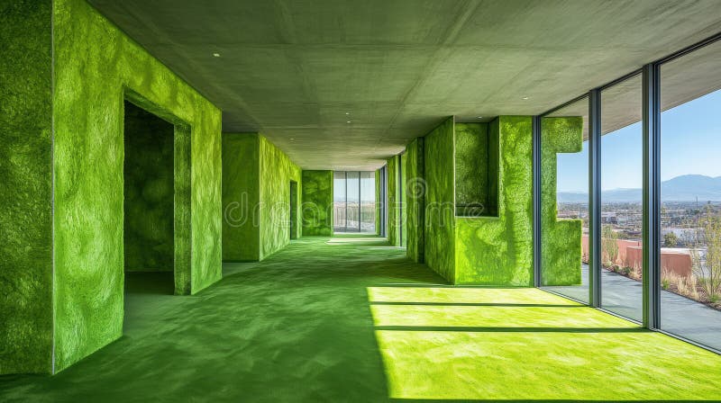 Eco-friendly insulation installation at a construction site showcasing sustainable building practices under bright royalty free stock images