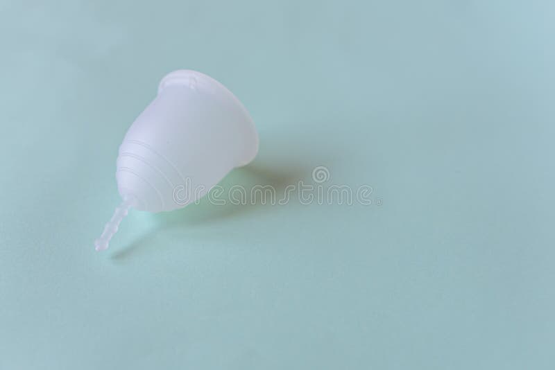 Eco-friendly menstrual cup. Women health concept, zero waste alternatives stock image Eco-friendly menstrual cup. Women health concept, zero waste alternatives stock image