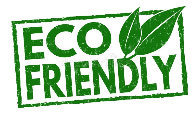 Eco friendly sign or stamp vector illustration