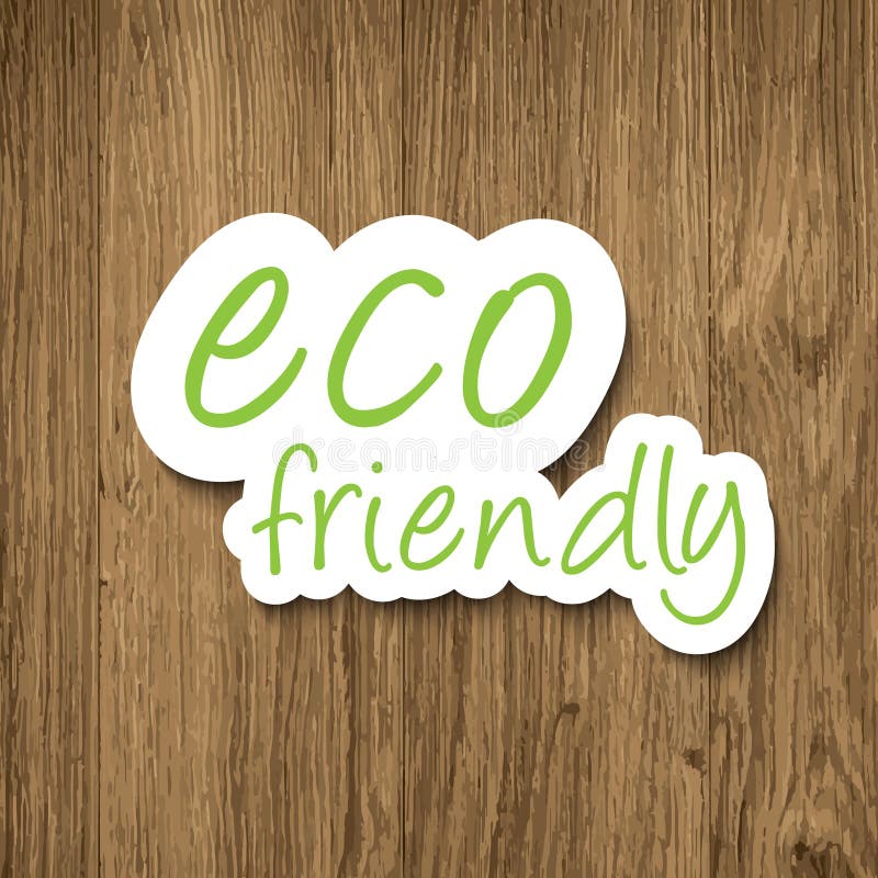 Eco friendly sign vector illustration