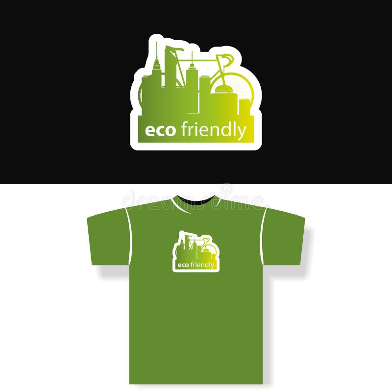 Eco Friendly Tshirt Design Stock Vector Illustration of element, abstract 32638473