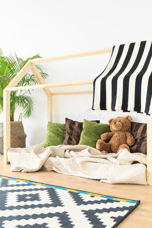 Eco Friendly Textiles in Baby Room Stock Image Image of botanic