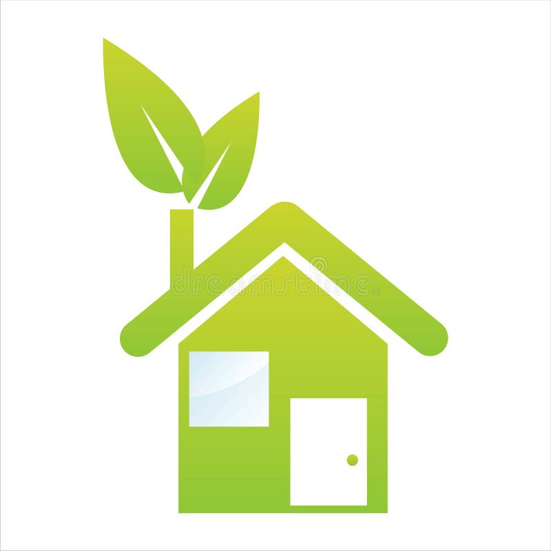 Eco house icon