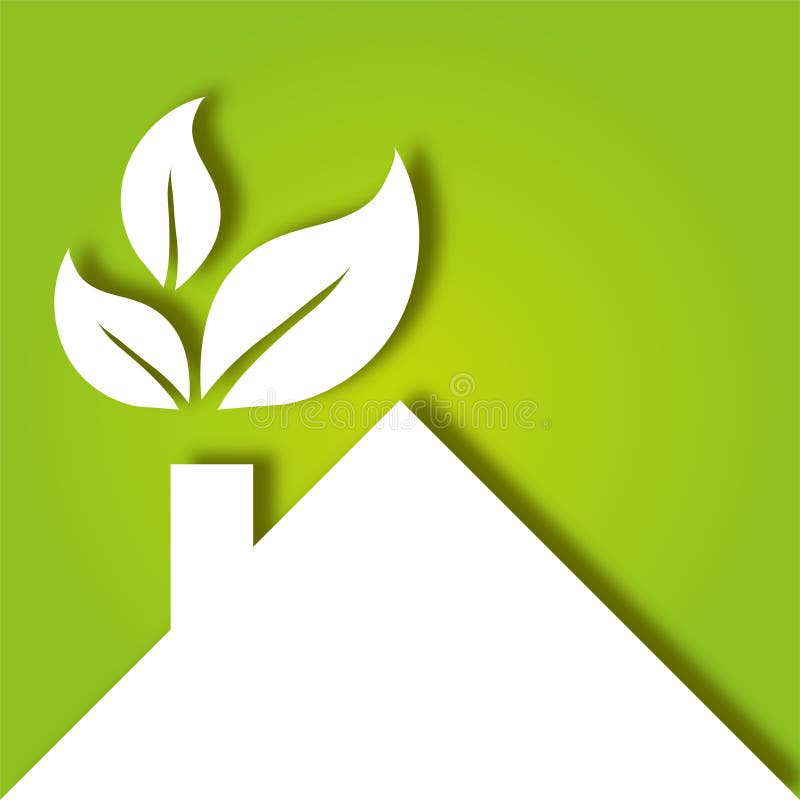 Eco house stock illustration
