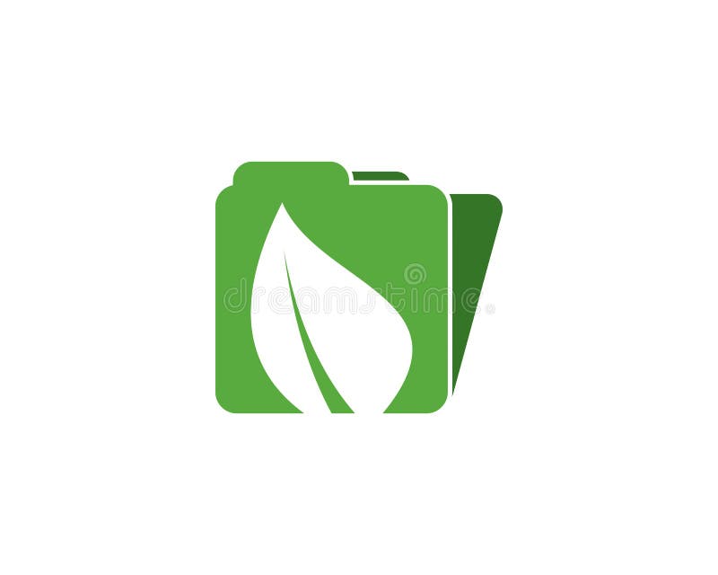 Eco kartoteki logo royalty ilustracja Eco kartoteki logo royalty ilustracja