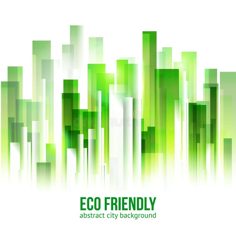 Eco miasta życzliwy zielony tło