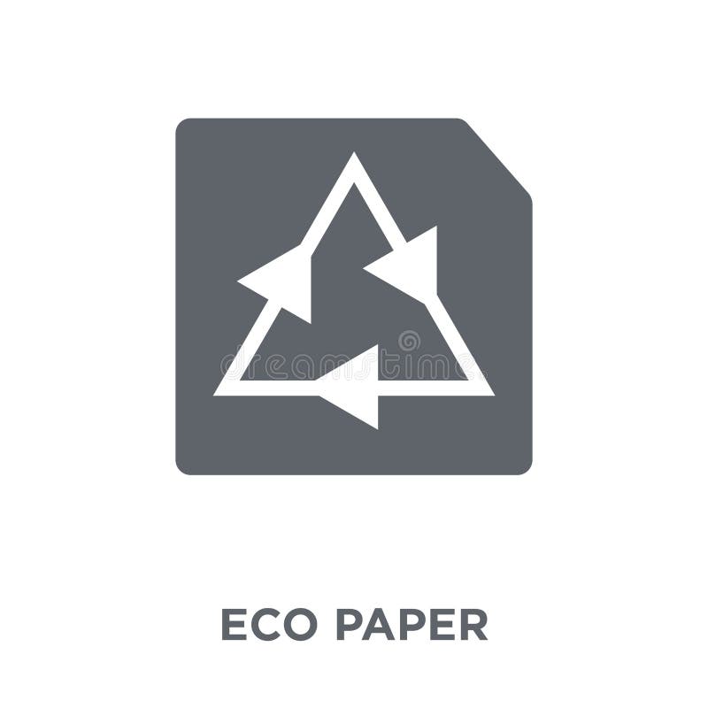 eco Paper icon from Ecology collection. stock illustration eco Paper icon from Ecology collection. stock illustration
