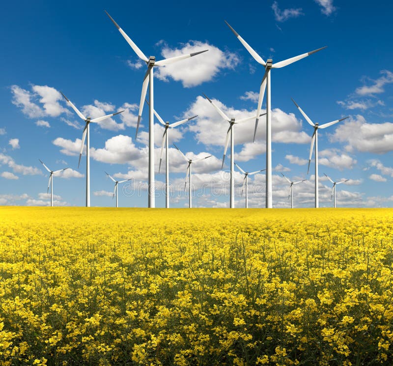 Eco power, wind turbines