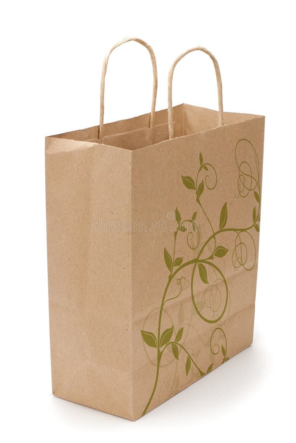 Eco shopping bag on white