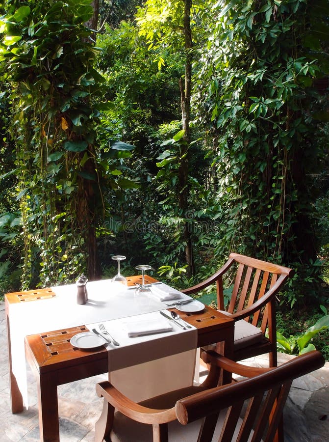 Eco tourism - Natural Outdoor dining area