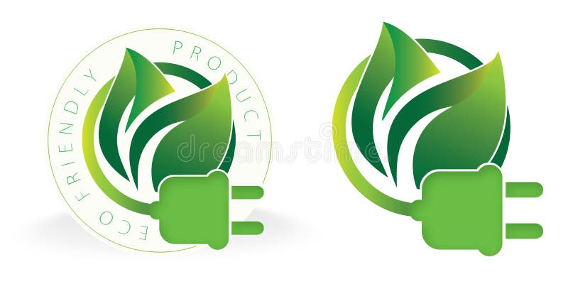 Eco Vriendschappelijke Elektriciteit Logo Solar