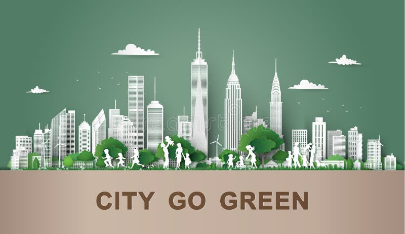 Eco φιλικό, εκτός από την ημέρα περιβάλλοντος γης και κόσμων απεικόνιση αποθεμάτων