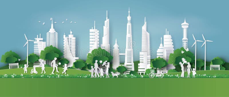 Eco φιλικό, εκτός από την ημέρα περιβάλλοντος γης και κόσμων απεικόνιση αποθεμάτων