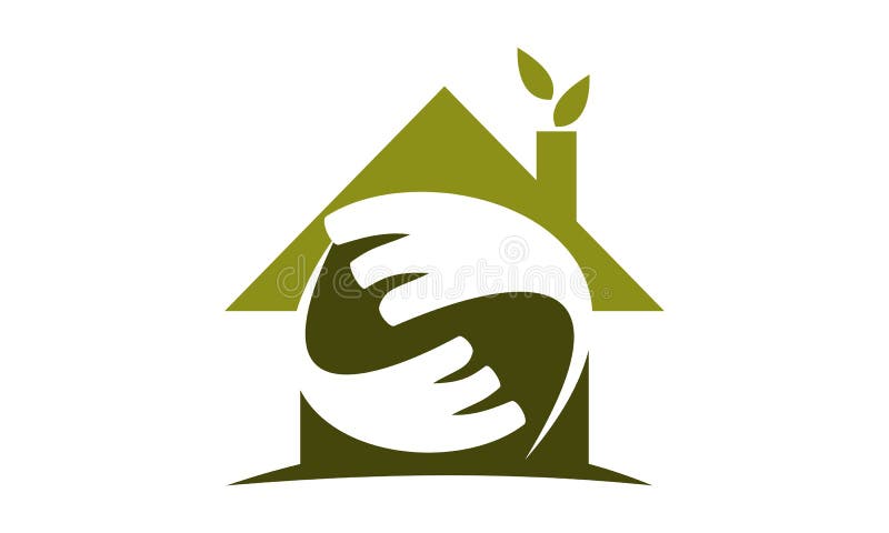 Ecohuis Logo Design Template vector illustratie Ecohuis Logo Design Template vector illustratie