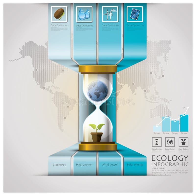 Sandglass Global Ecology And Environment Infographic Design Template. Sandglass Global Ecology And Environment Infographic Design Template