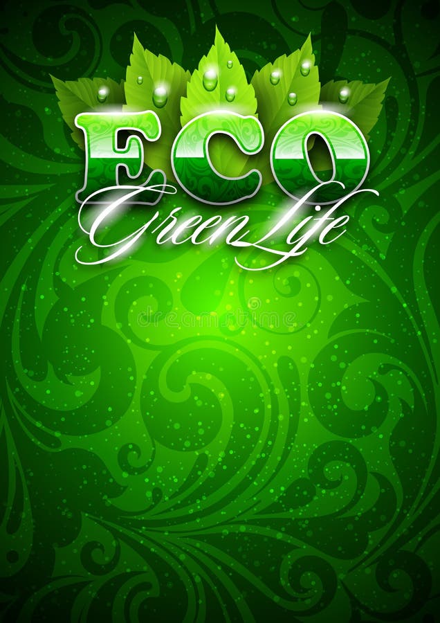 Ecology, eco-friendly living, eco green logo. Ecology, eco-friendly living, eco green logo