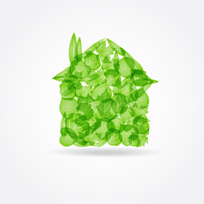 Ecological concept. Small green house.